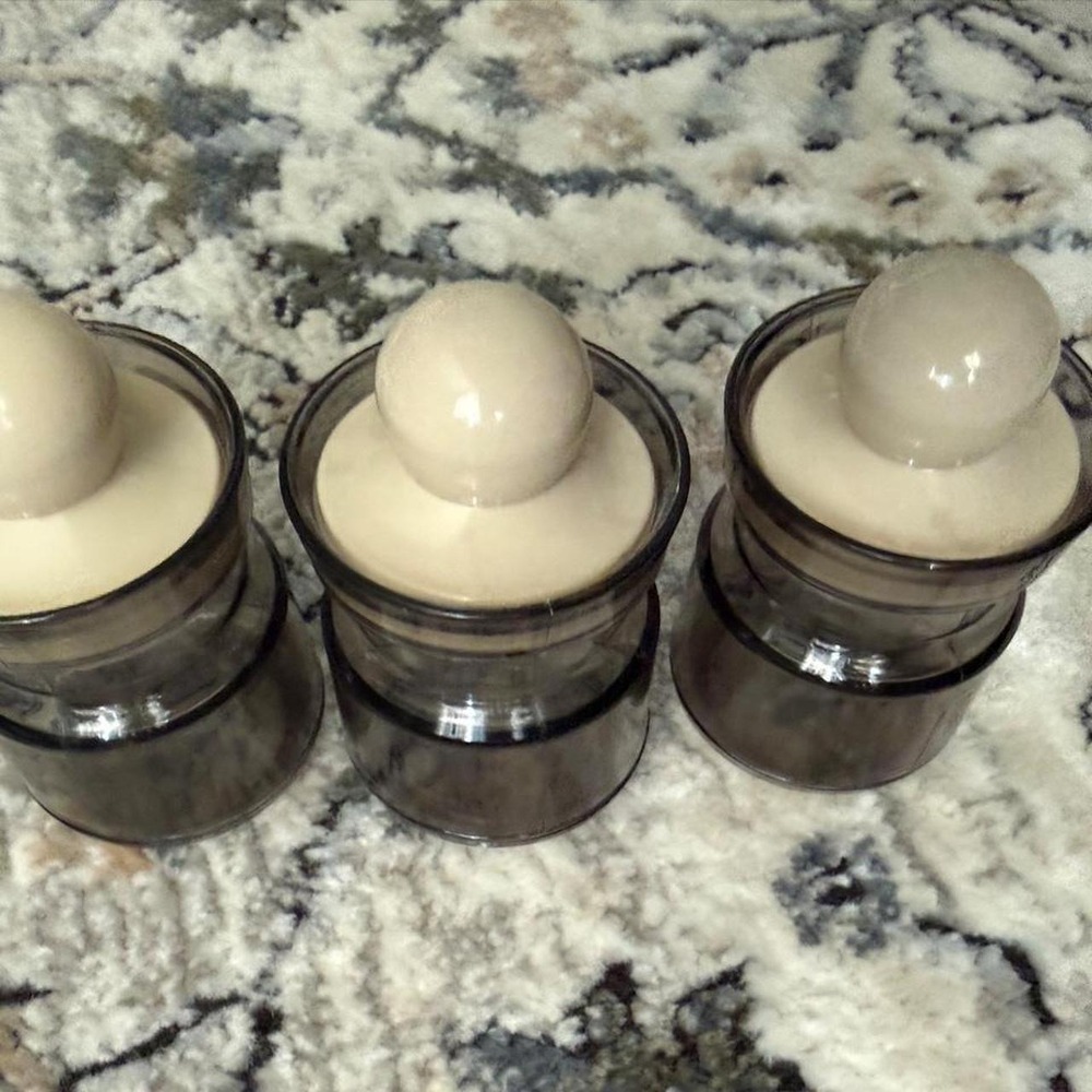 Vintage Set of 3 mini canister set.‎